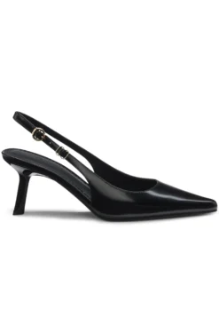 Slingback pumps in brush-off leather