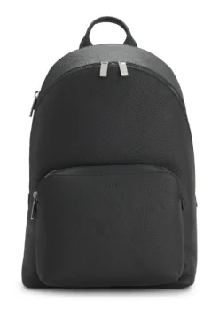 Soft Italian leather backpack with smart sleeve