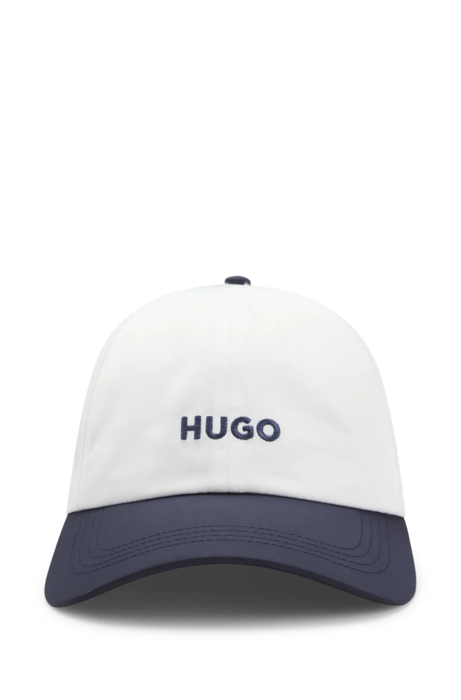 Soft six-panel cap with embroidered logo