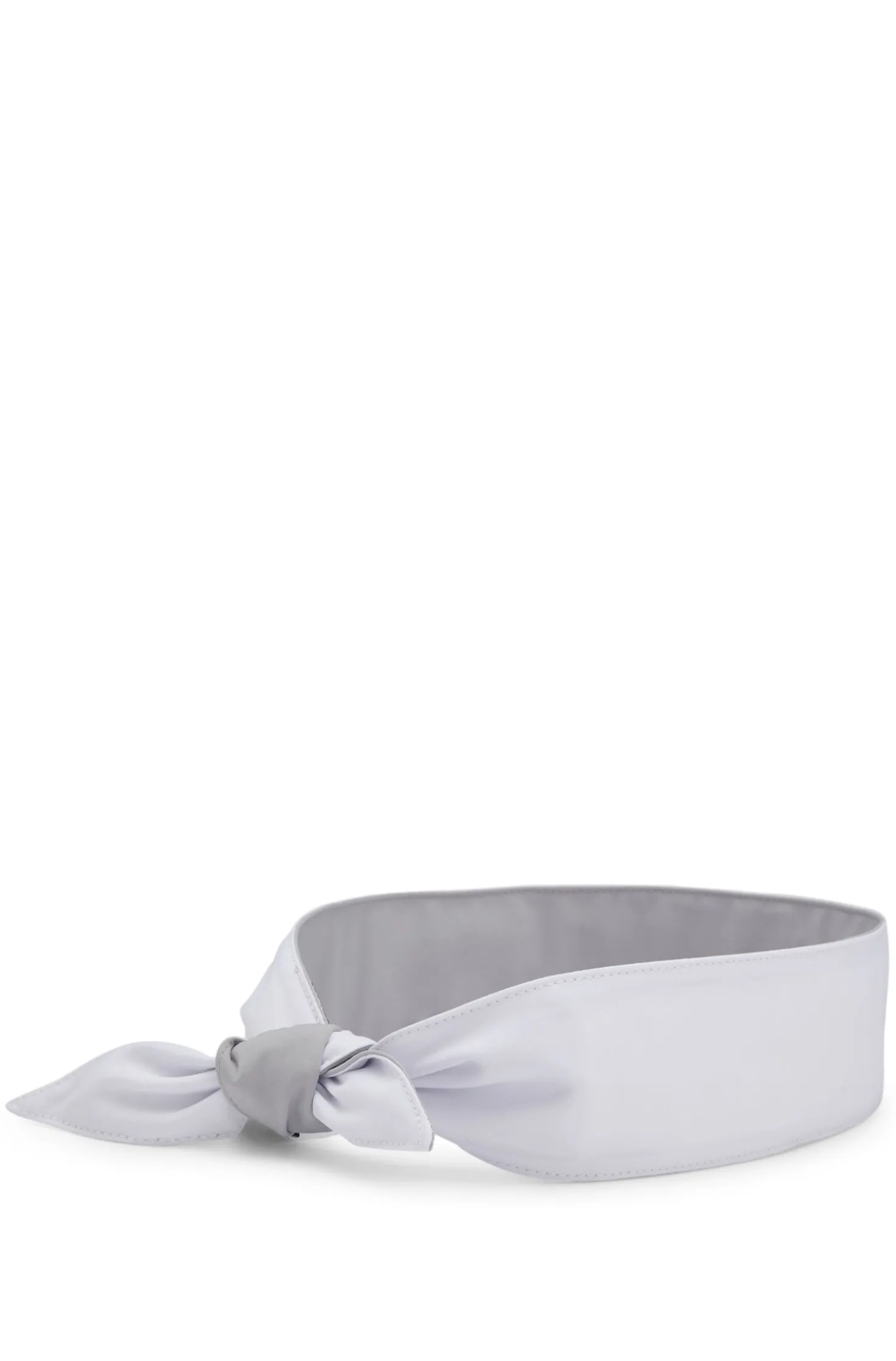 Sports headband in stretch twill with printed logo