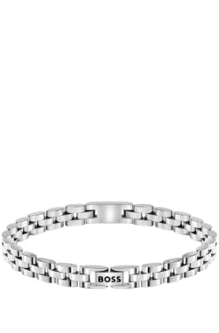 Stainless-steel cuff with Double B monogram