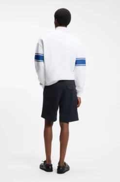 Straight-fit chino shorts in mercerised cotton