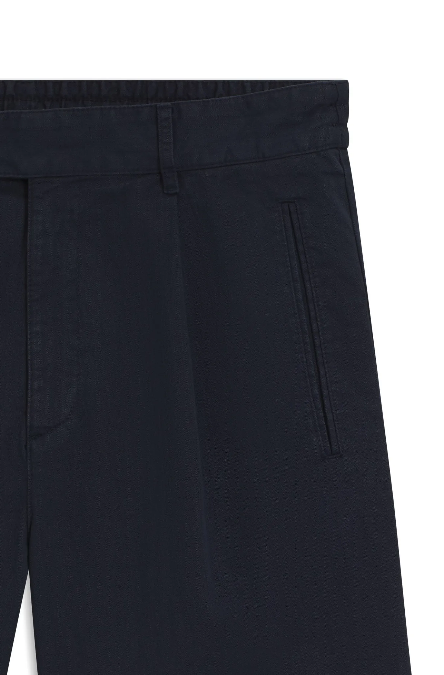 Straight-fit chino shorts in mercerised cotton