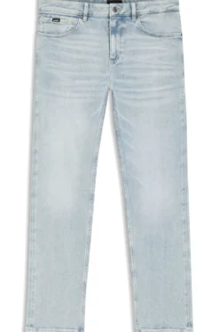 Straight-fit jeans in blue super-soft stretch denim