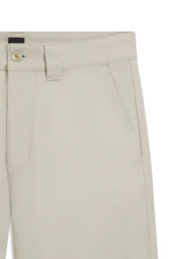 Straight-fit trousers in cotton-blend twill