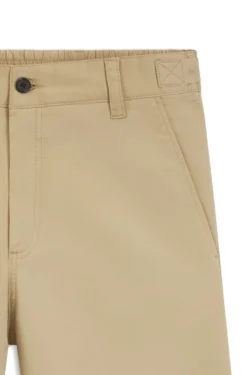 Straight-fit trousers in mercerised stretch cotton
