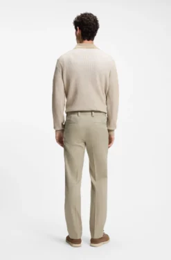 Straight-fit trousers in stretch twill
