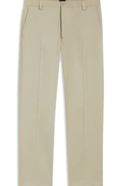 Straight-fit trousers in stretch twill