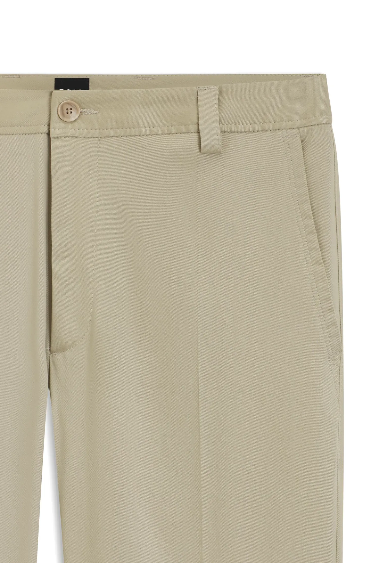 Straight-fit trousers in stretch twill