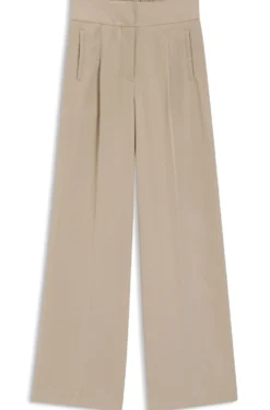 Straight-fit trousers with pleat front