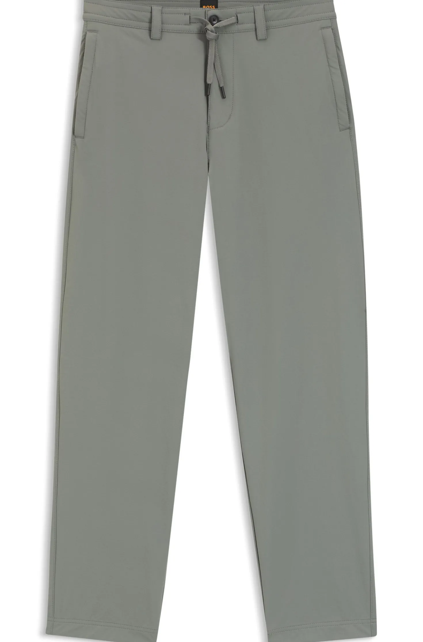Straight-tapered-fit chinos in stretch fabric