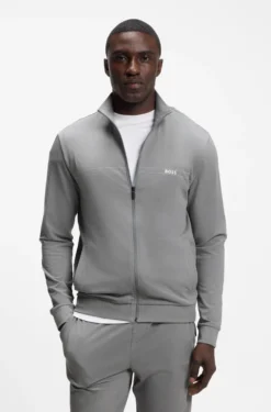 Stretch-cotton loungewear set with logo print