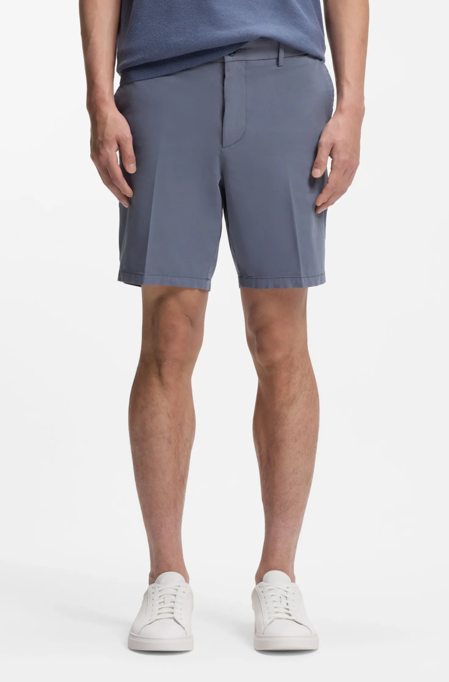 Stretch-cotton shorts in a modern fit
