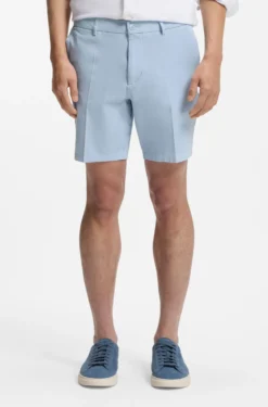 Stretch-cotton shorts in a modern fit