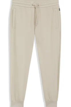 Stretch-cotton tracksuit bottoms with cuffed hems