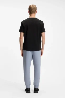 Stretch-cotton T-shirt with flag artwork