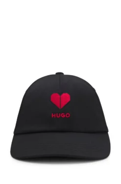 Stretch-twill cap with embroidered logo