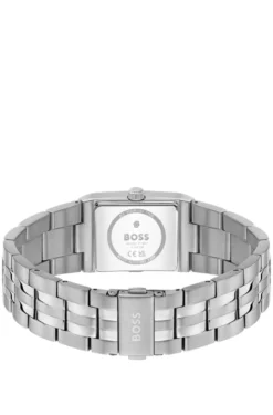 Strivo stainless-steel watch with stripe detail