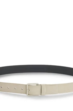 Suede belt with tonal pin buckle