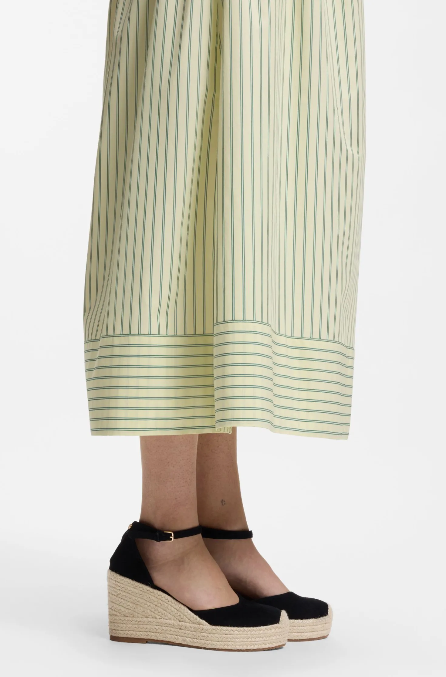 Suede espadrilles with wedge sole