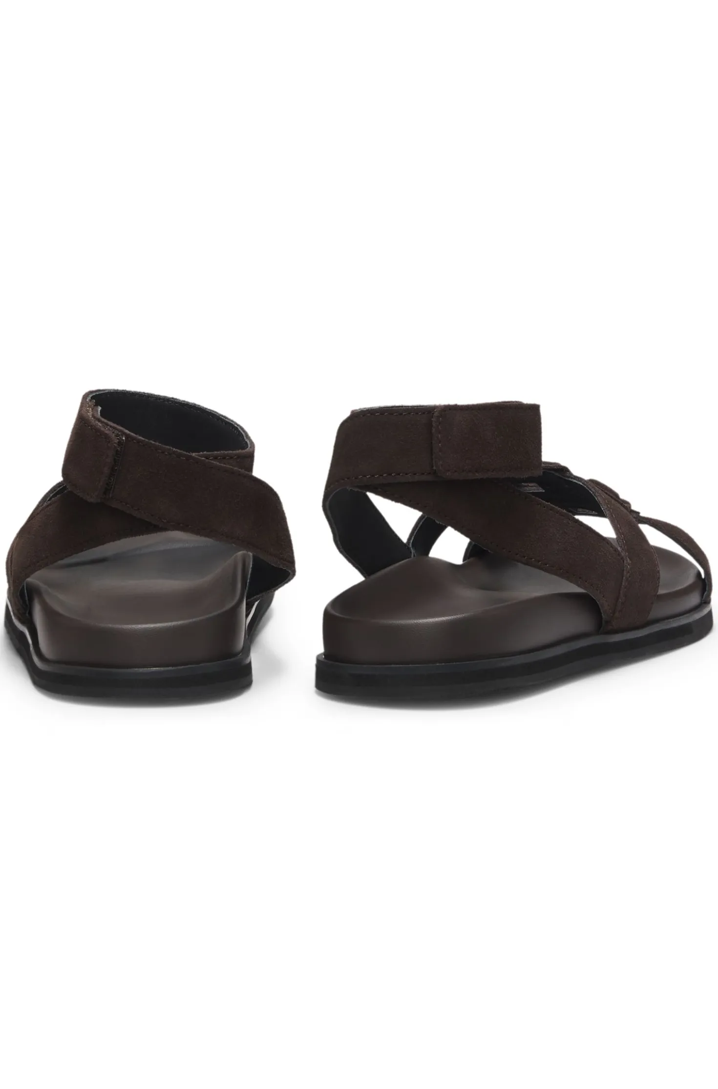 Suede sandals with Double B monogram