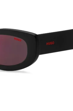Sunglasses with coloured-enamel detail