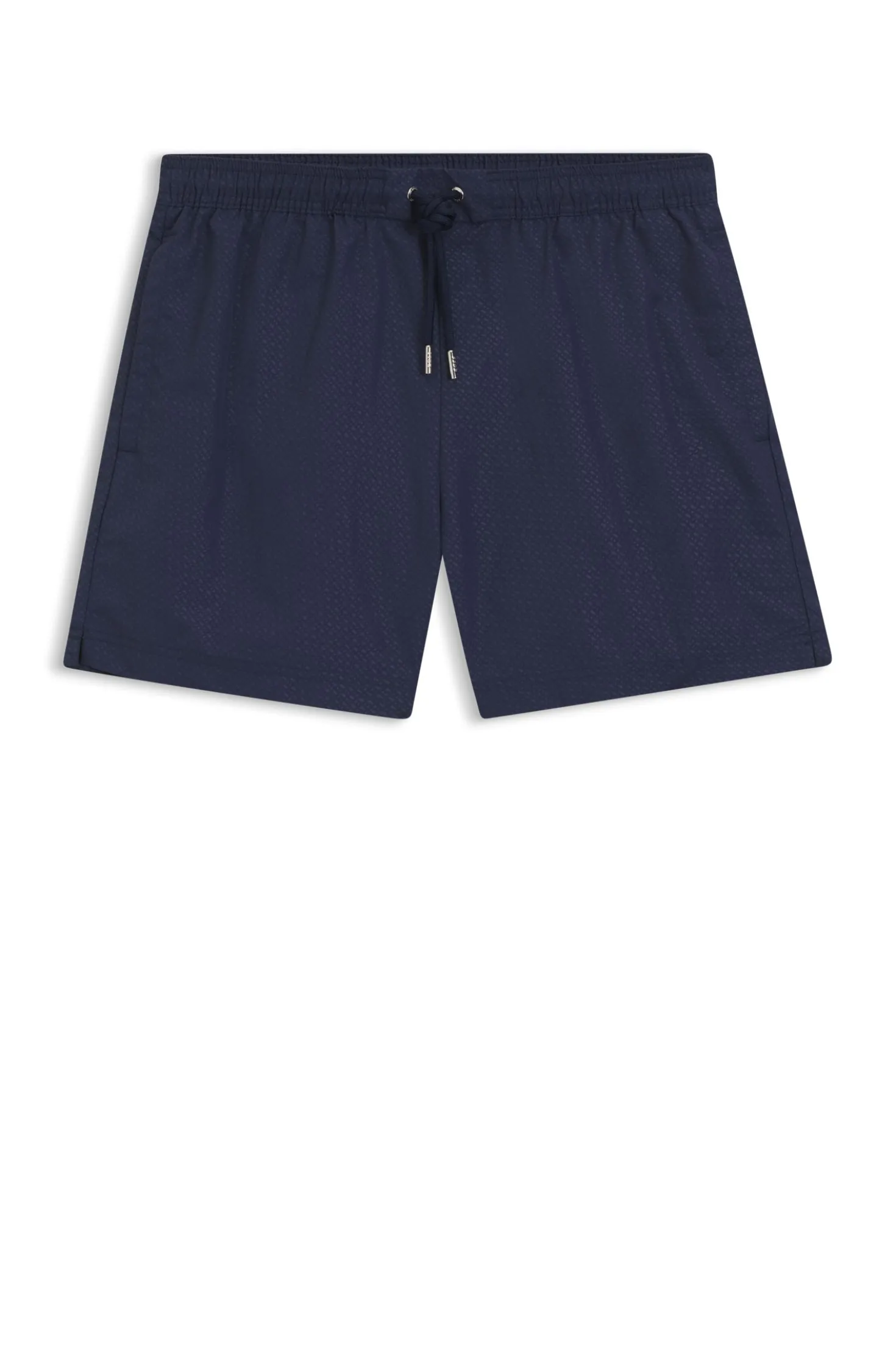 Swim shorts with all-over monogram print