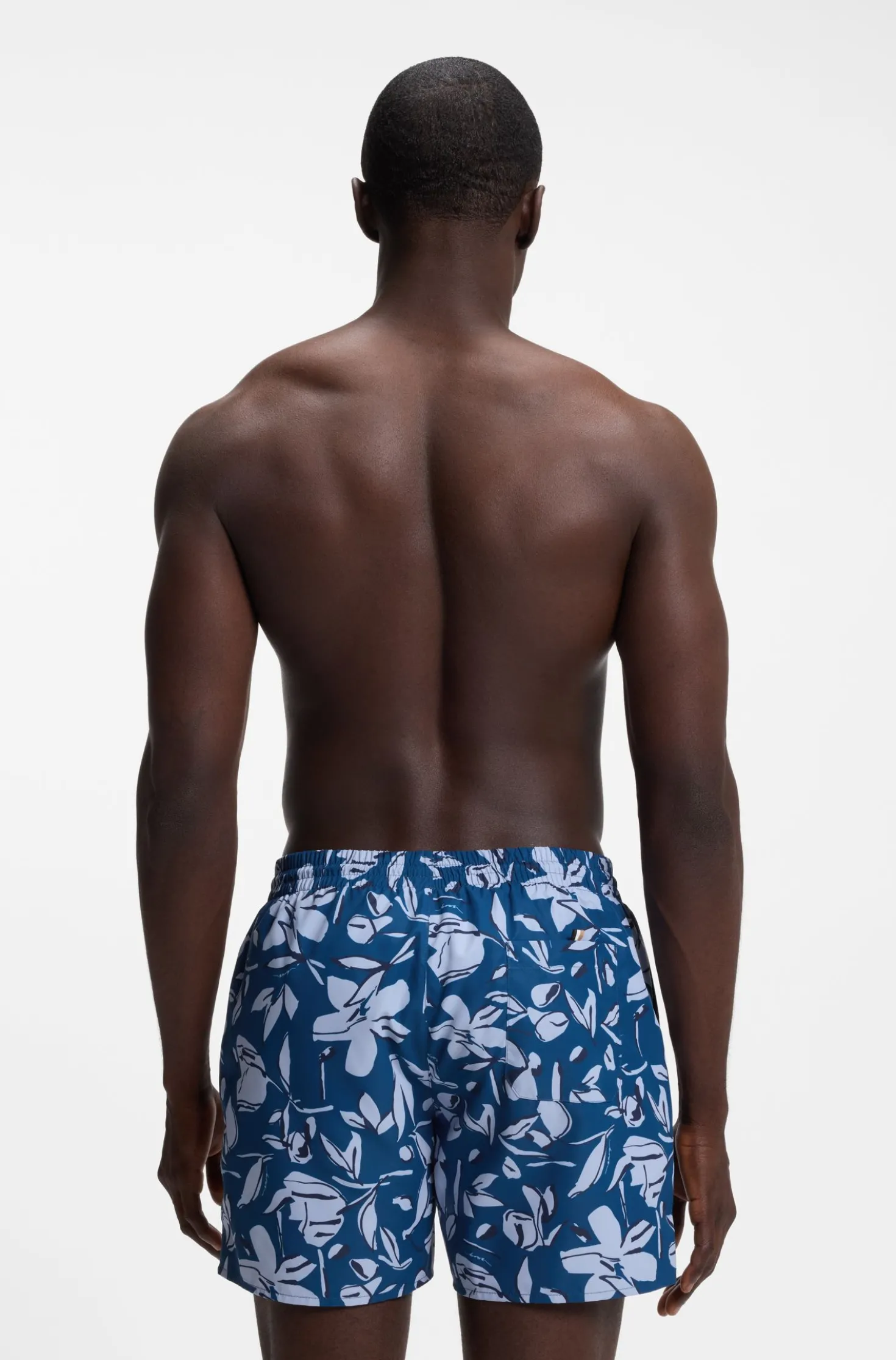 Swim shorts with all-over print