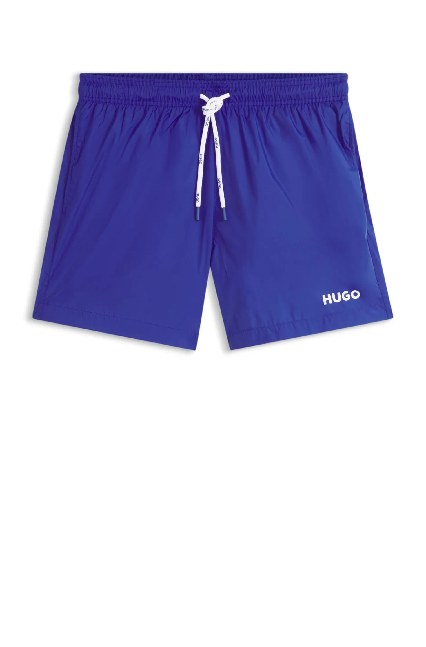 Swim shorts with contrast logo print
