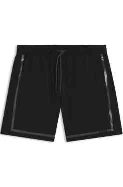 Swim shorts with logo stripe print