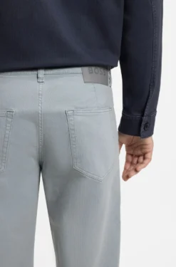 Tapered-fit jeans in stretch cotton