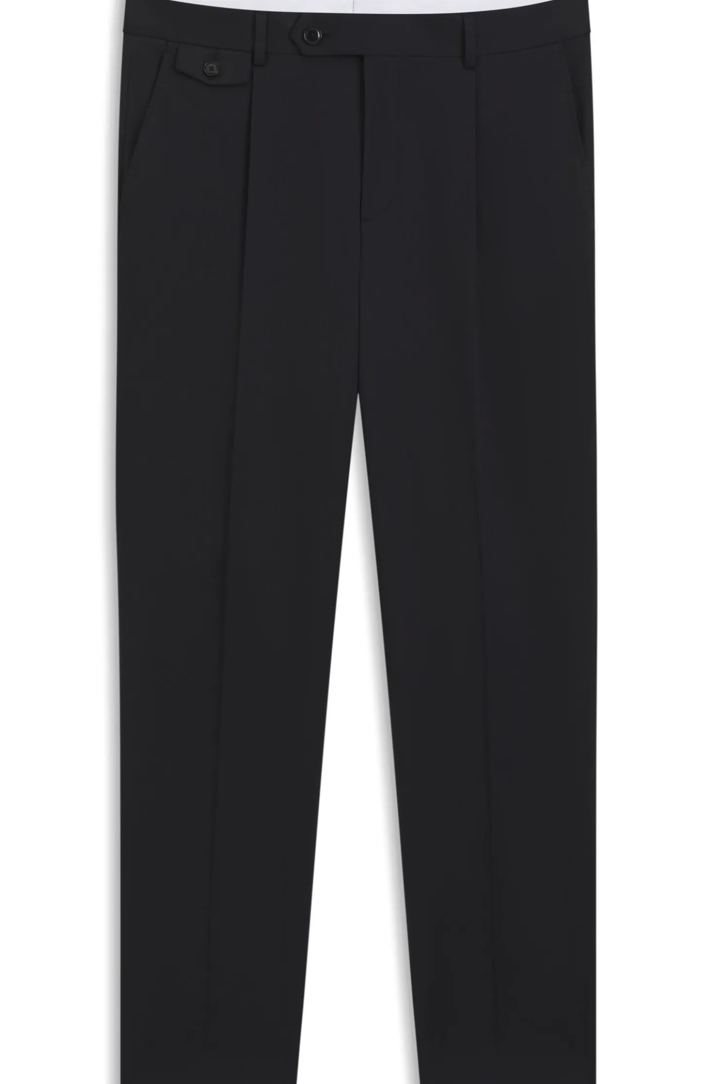Tapered-fit trousers in a cotton blend