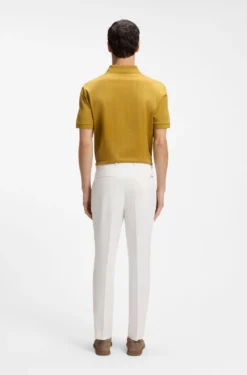Tapered-fit trousers in a cotton blend