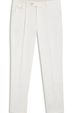 Tapered-fit trousers in a cotton blend