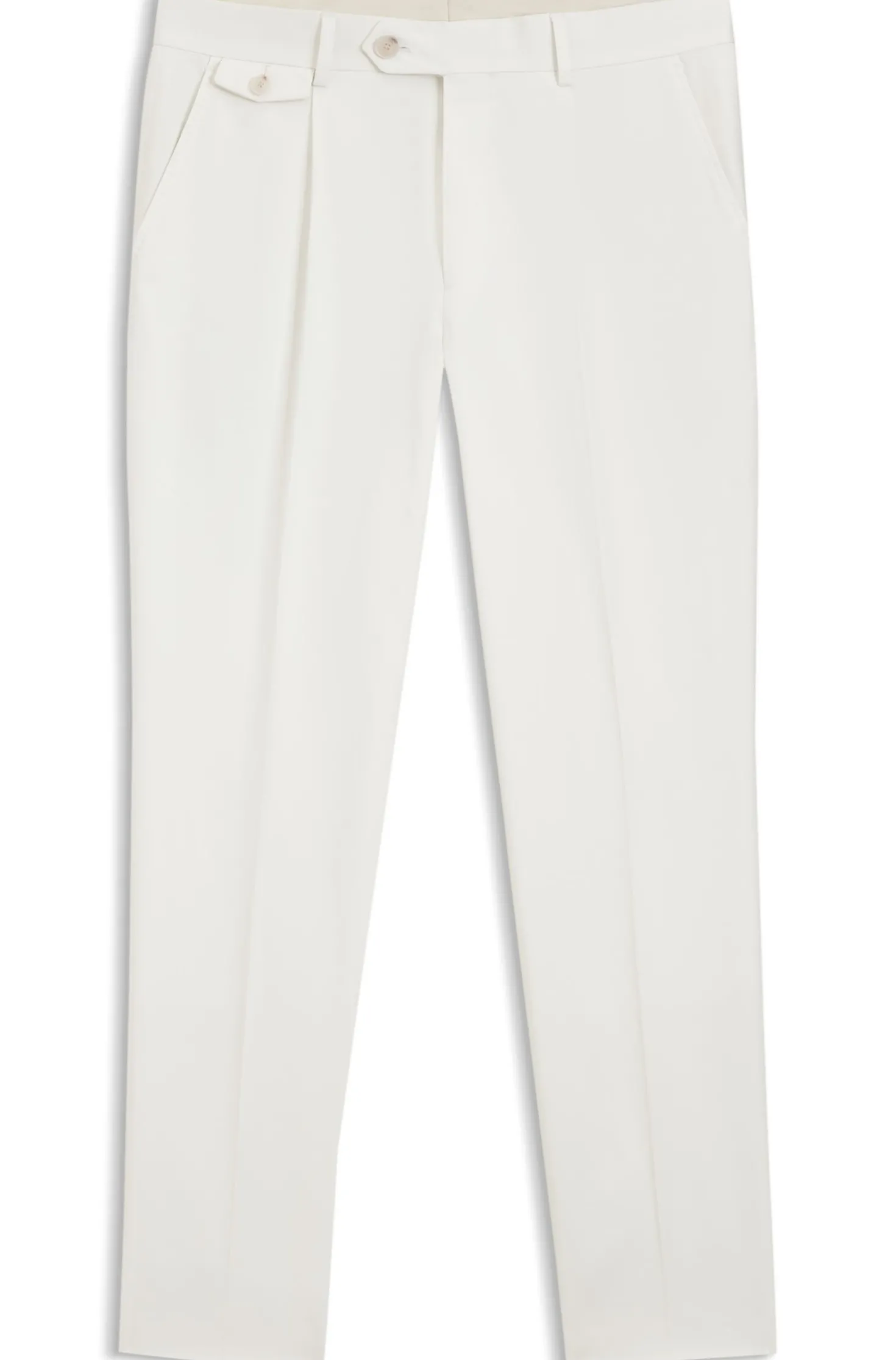 Tapered-fit trousers in a cotton blend