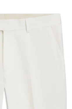 Tapered-fit trousers in a cotton blend