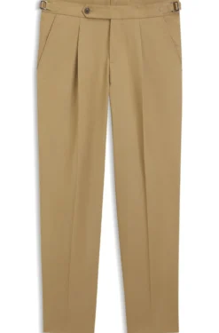 Tapered-fit trousers in stretch cotton