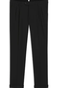 Tapered-fit trousers in stretch-cotton twill