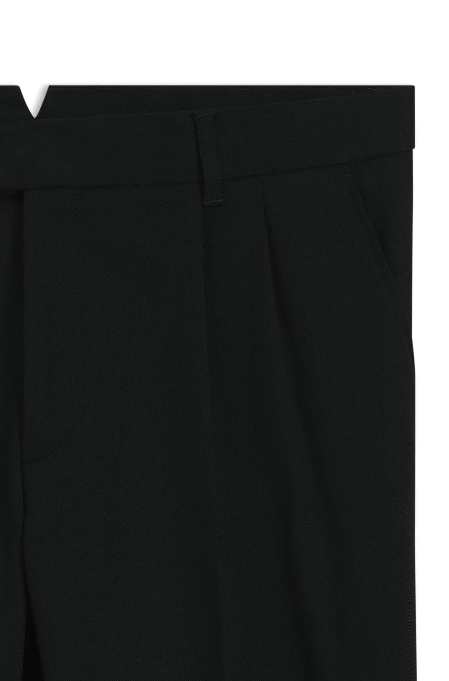 Tapered-fit trousers in stretch-cotton twill