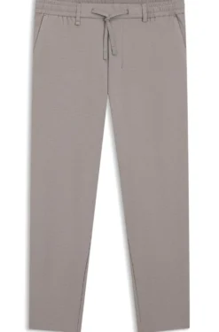 Tapered-fit trousers in waffle-structured stretch fabric