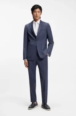 Tapered-fit trousers in washable AirWool