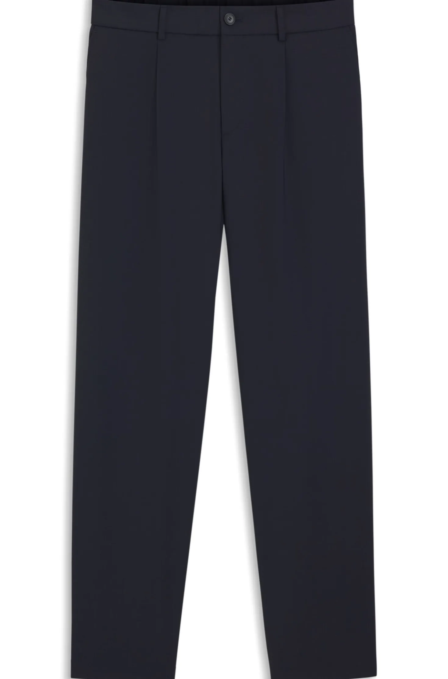 Tapered-fit trousers in washable performance-stretch fabric