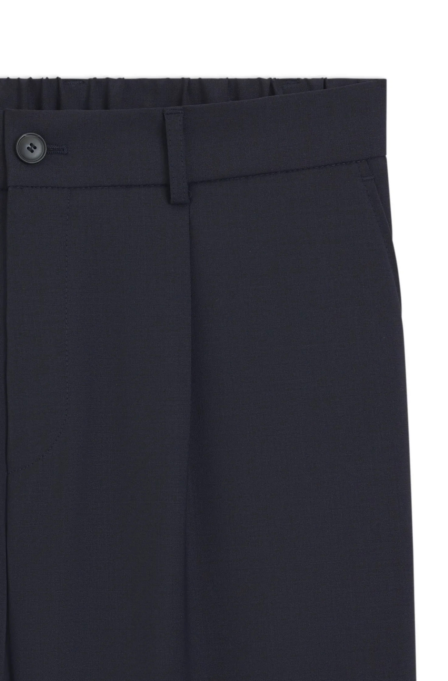Tapered-fit trousers in washable performance-stretch fabric