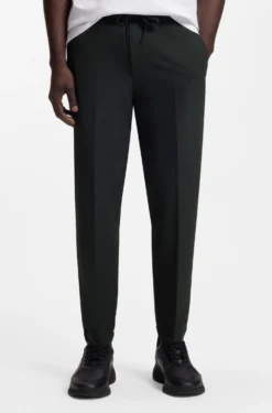 Tapered-fit trousers in water-repellent stretch fabric