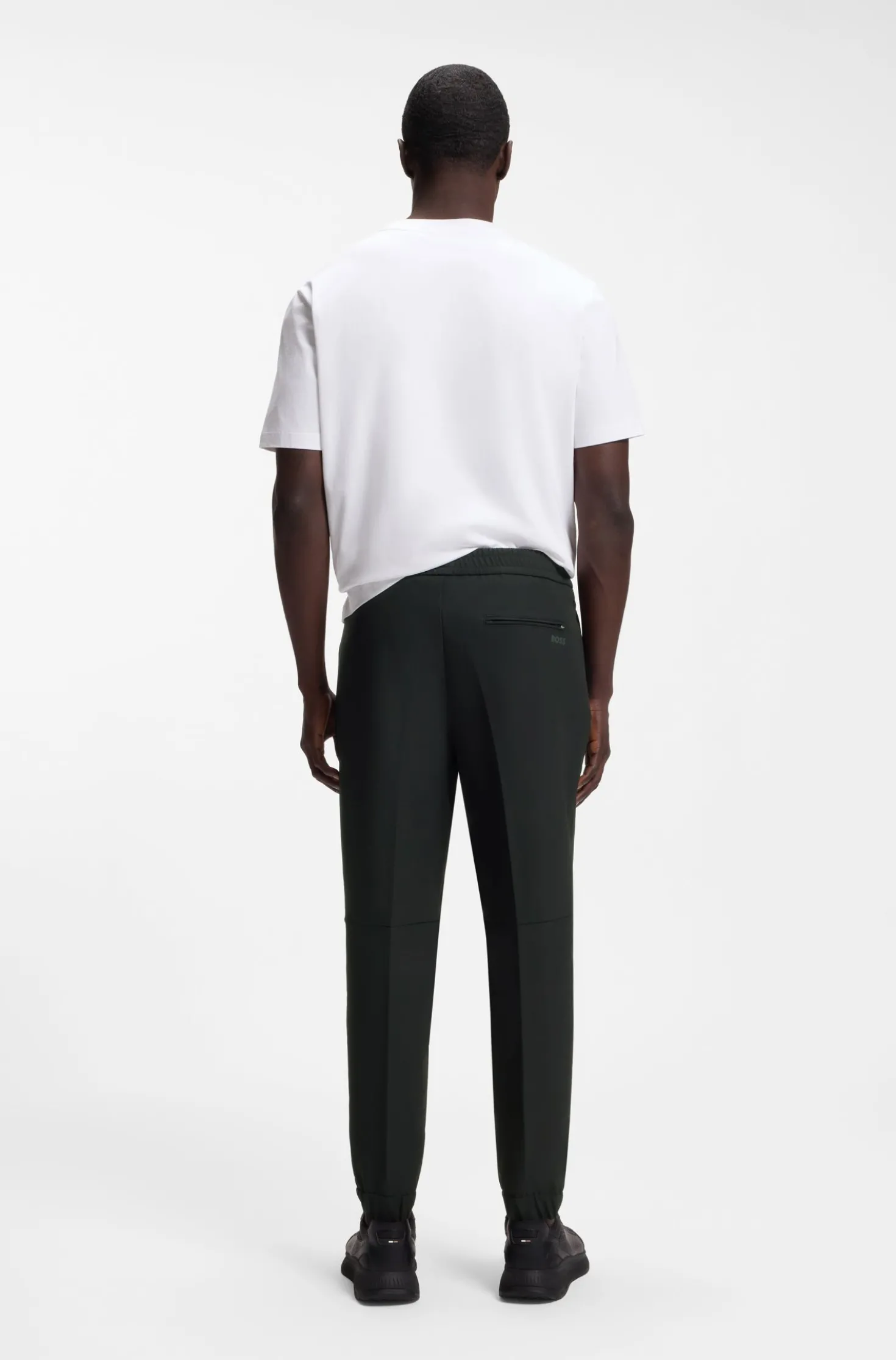 Tapered-fit trousers in water-repellent stretch fabric