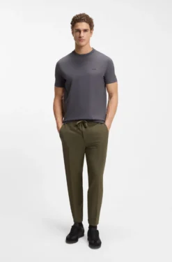 Tapered-fit trousers in water-repellent stretch fabric