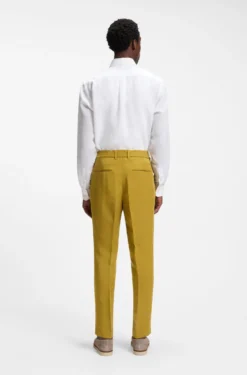 Tapered-fit trousers with drawcord waist