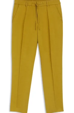 Tapered-fit trousers with drawcord waist