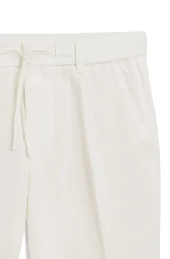 Tapered-fit trousers with drawcord waist