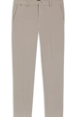 Tapered modern-fit trousers in stretch cotton